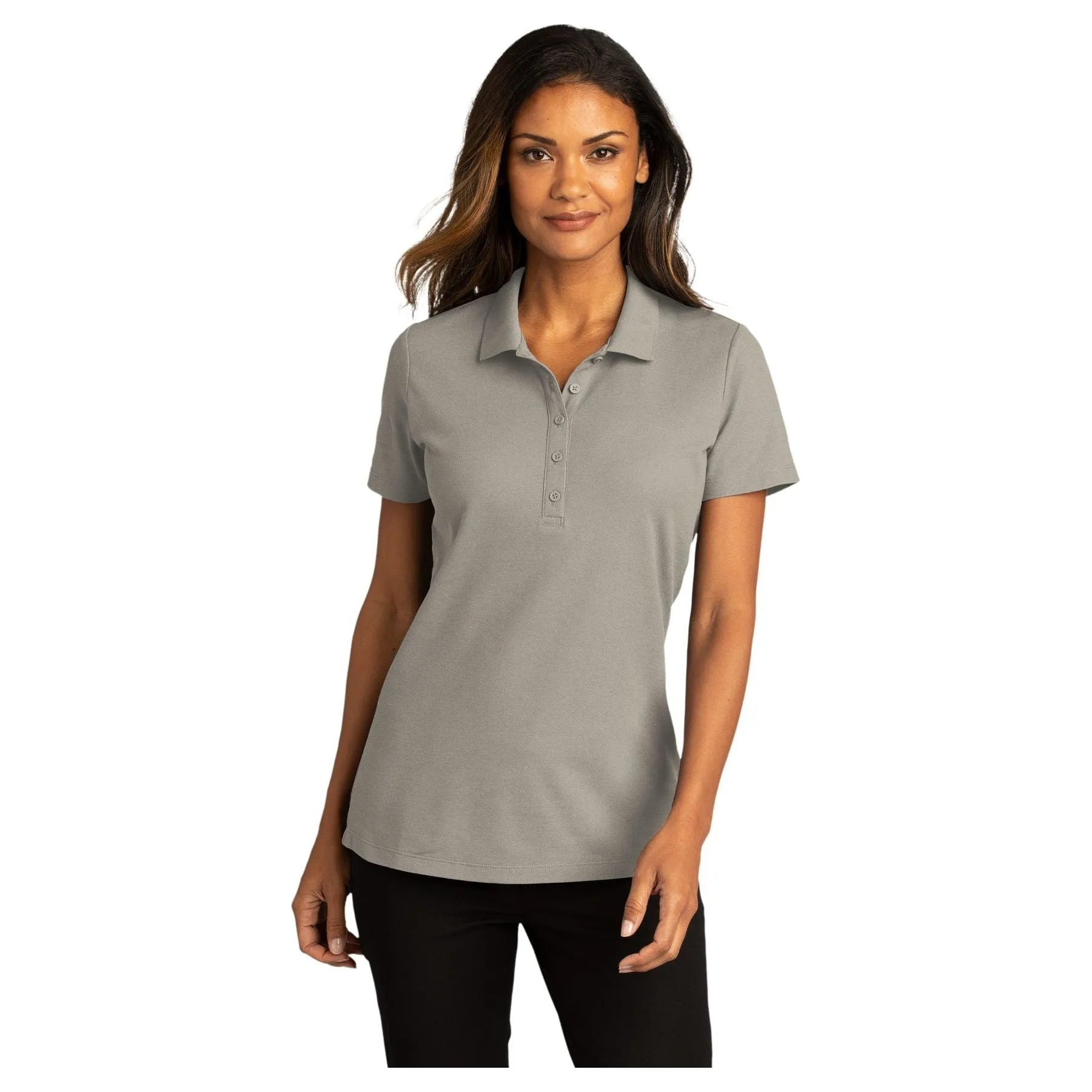 Port Authority ®  Women's SuperPro React ™   Polo. LK810 - Gusty Grey - Port Authority LK810