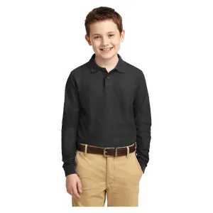 Port Authority ®  Youth Long Sleeve Silk Touch™ Polo.  Y500LS - Port Authority Y500LS