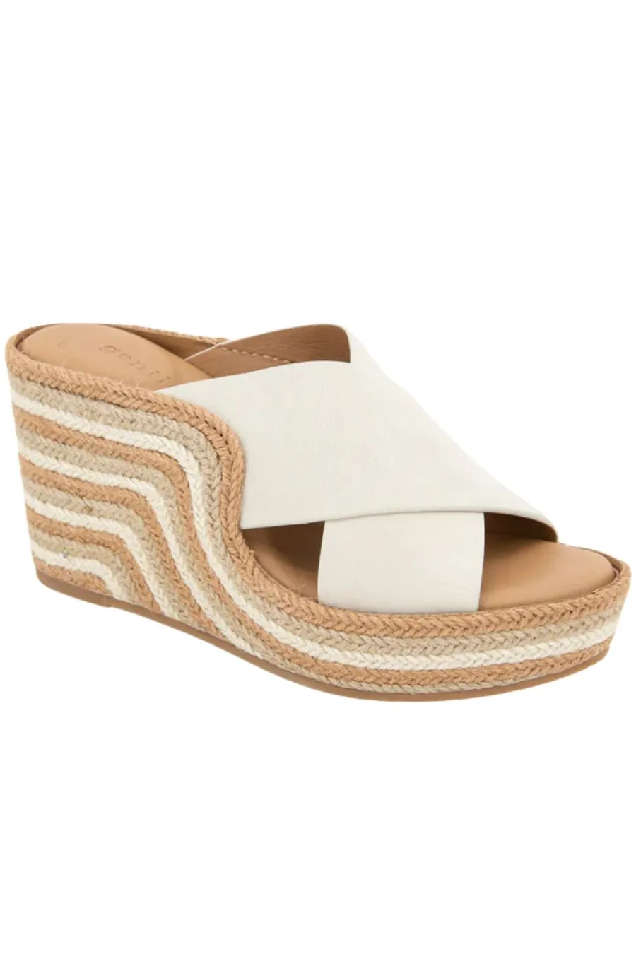 Porto Wedge, Raffia Multi