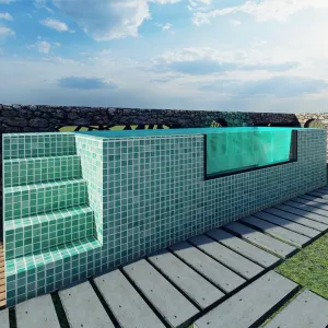 Prefabricated 20ft Container Pool with Fiberglass Lining Simple Installation