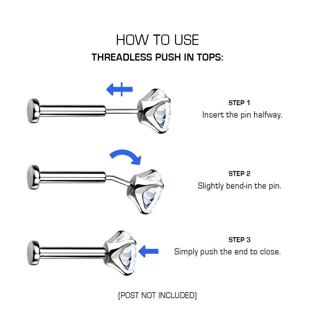 PREMIUM Titanium Spike Simple Threadless Top
