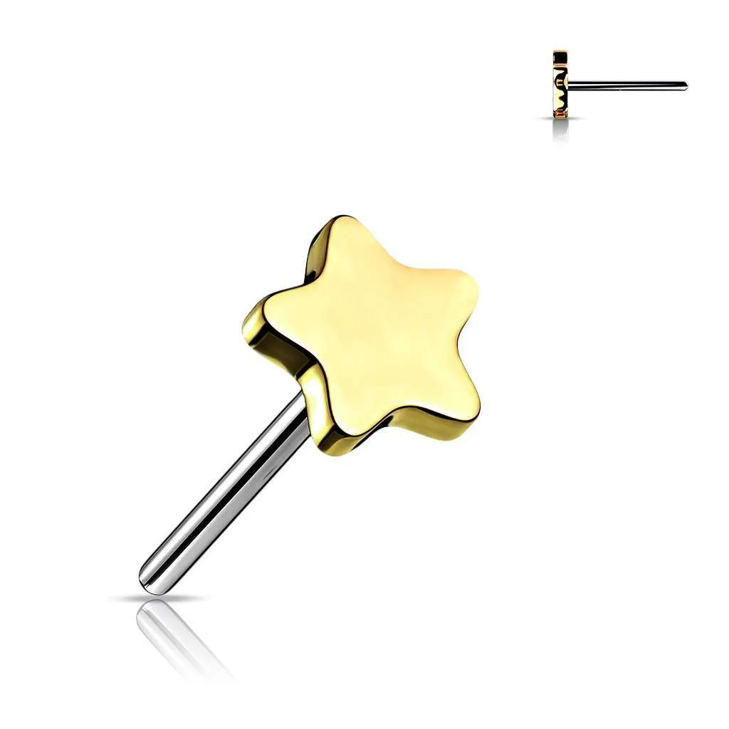 PREMIUM Titanium Star Simple Threadless Top