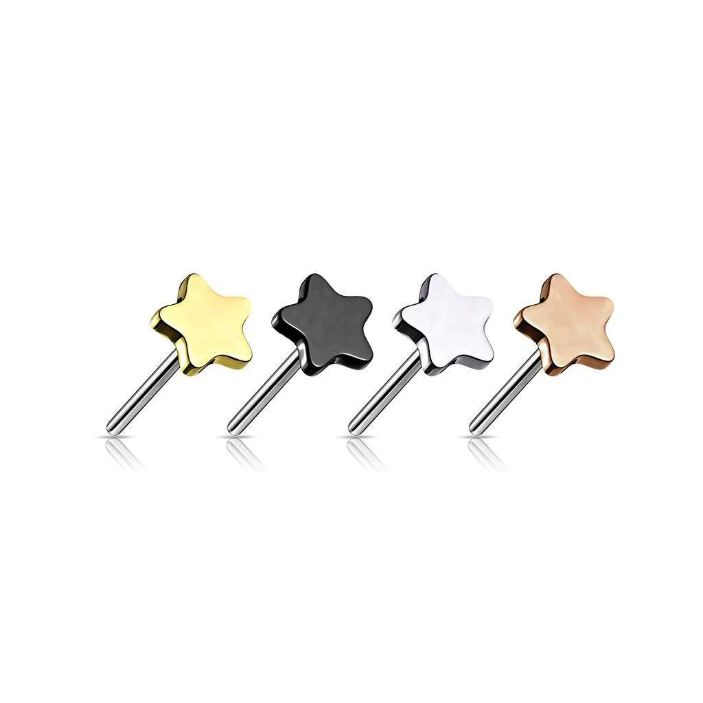 PREMIUM Titanium Star Simple Threadless Top
