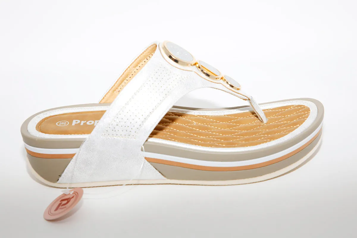 PROPET WW1400 - FASHION SANDAL - SILVER