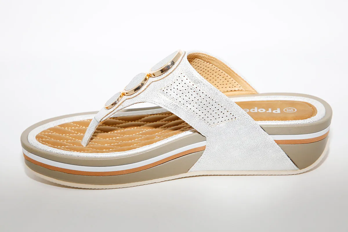 PROPET WW1400 - FASHION SANDAL - SILVER