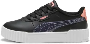 PUMA Carina Sneaker, Black-Lavender Alert-Pink Fruit, 1 US Unisex Little Kid
