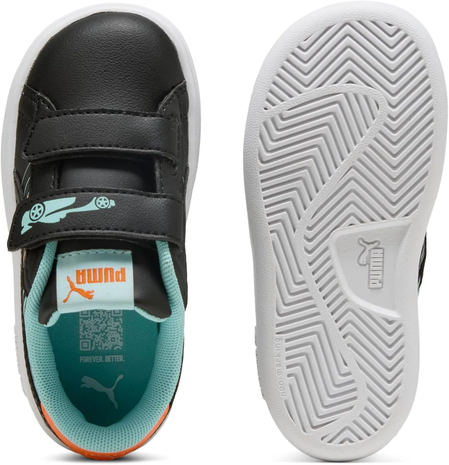 PUMA Unisex-Child Smash Hook and Loop Sneaker