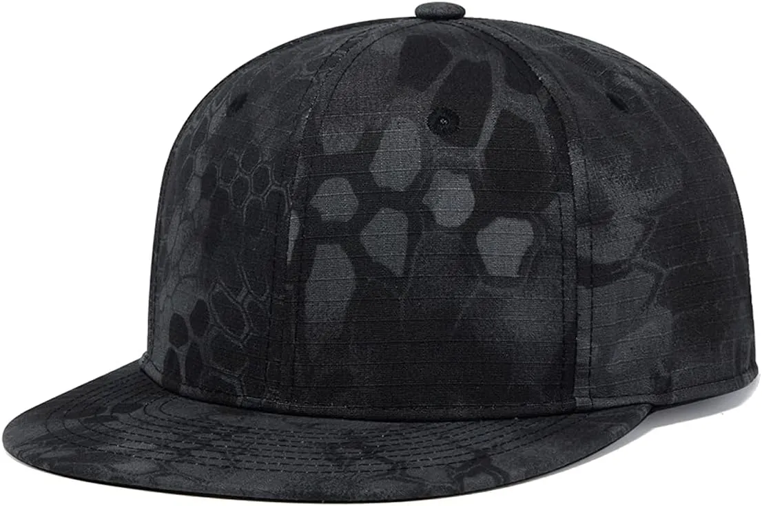 Quanhaigou Snapback Hat for Men Women,Hip Hop Style Colorful Flat Bill Hats Teens Adjustable Baseball Cap