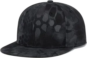 Quanhaigou Snapback Hat for Men Women,Hip Hop Style Colorful Flat Bill Hats Teens Adjustable Baseball Cap