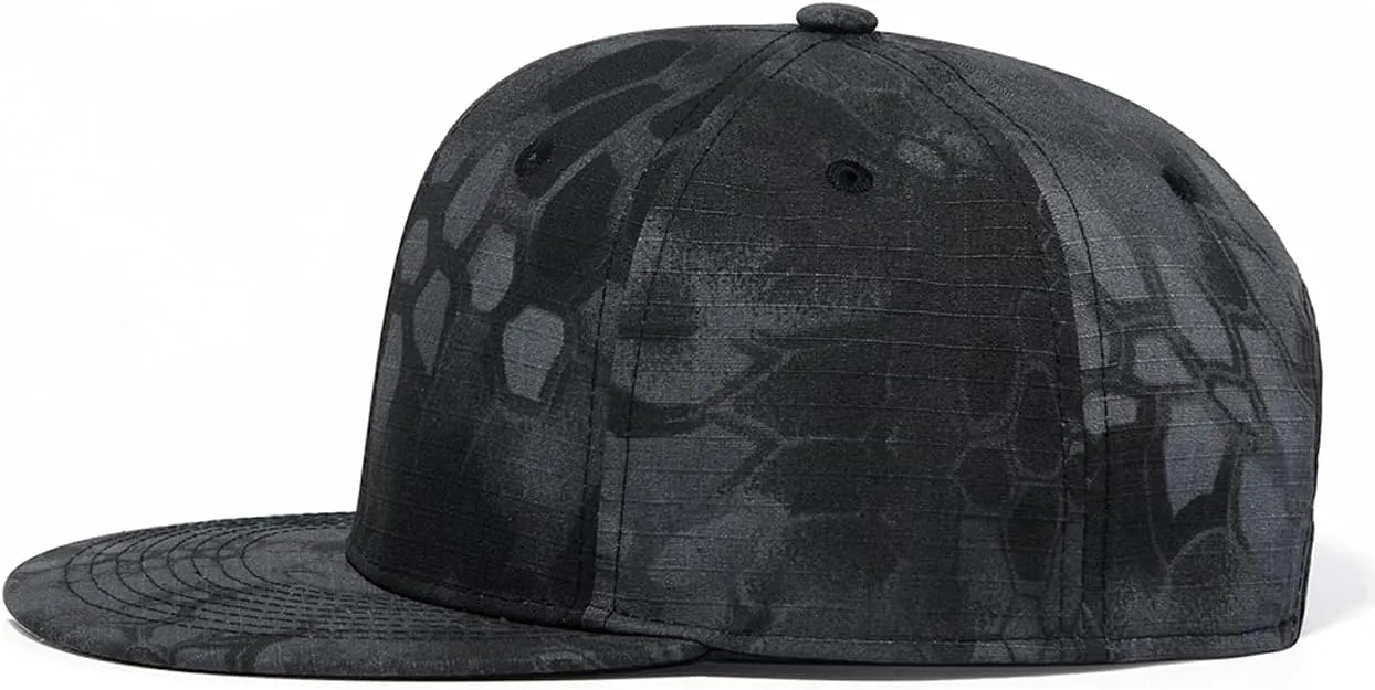 Quanhaigou Snapback Hat for Men Women,Hip Hop Style Colorful Flat Bill Hats Teens Adjustable Baseball Cap