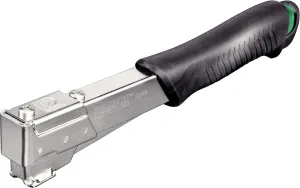 Rapid R311 Hammer Tacker for Roofing/Membranes/Carpeting, Strong All-Steel Construction, Hammer Stapler, Uses Flatwire Staples No. 140, 6-12mm, Blister Pack (5000005), Metal