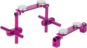 RC Car Accessories for HSP 1/10 RC Racing Car Spare Parts Model Toy Body Post Mount Kit RC Aluminum Magnetic Body Shell Mount Kit Modified Parts(Purple)