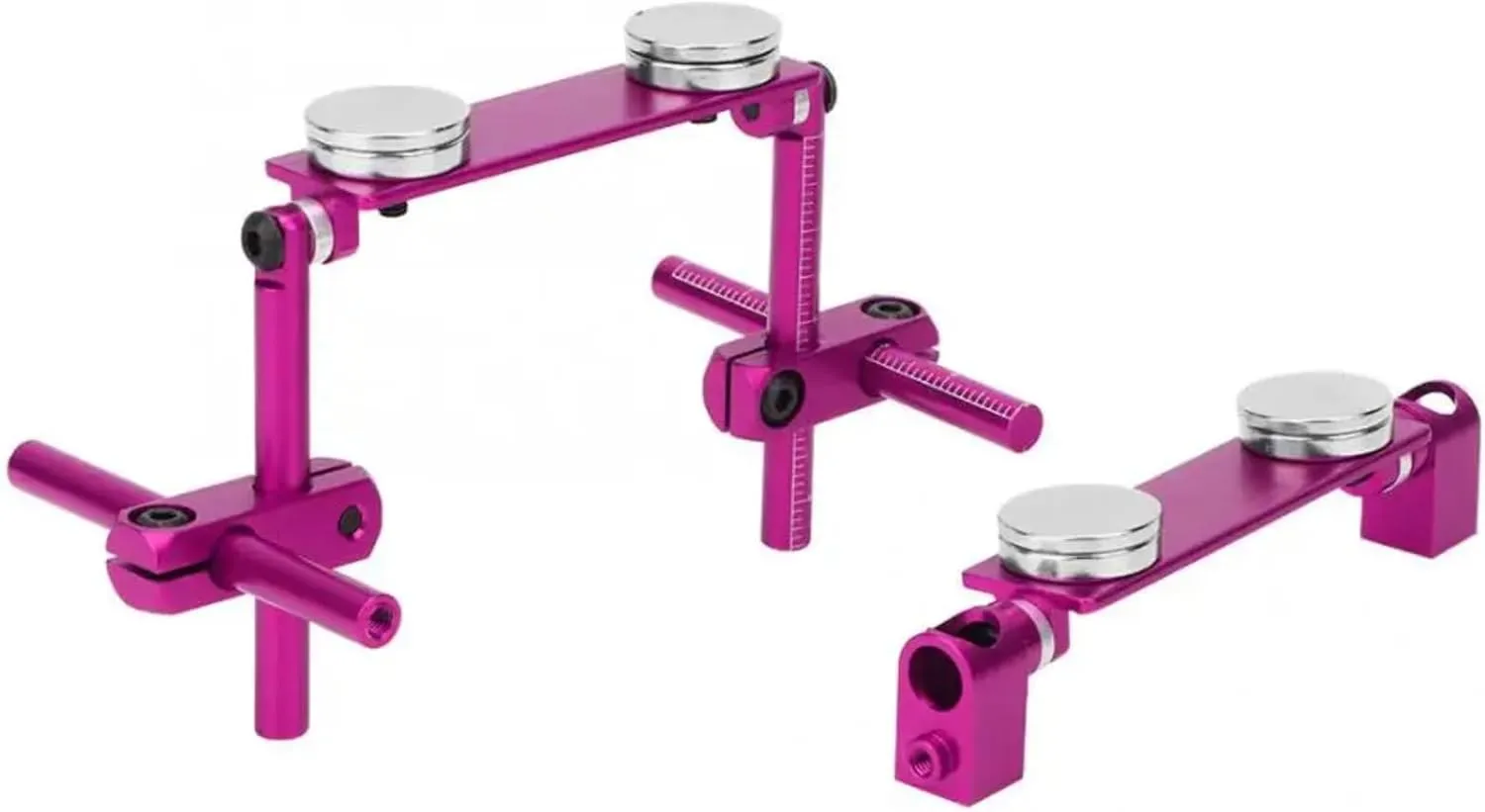RC Car Accessories for HSP 1/10 RC Racing Car Spare Parts Model Toy Body Post Mount Kit RC Aluminum Magnetic Body Shell Mount Kit Modified Parts(Purple)