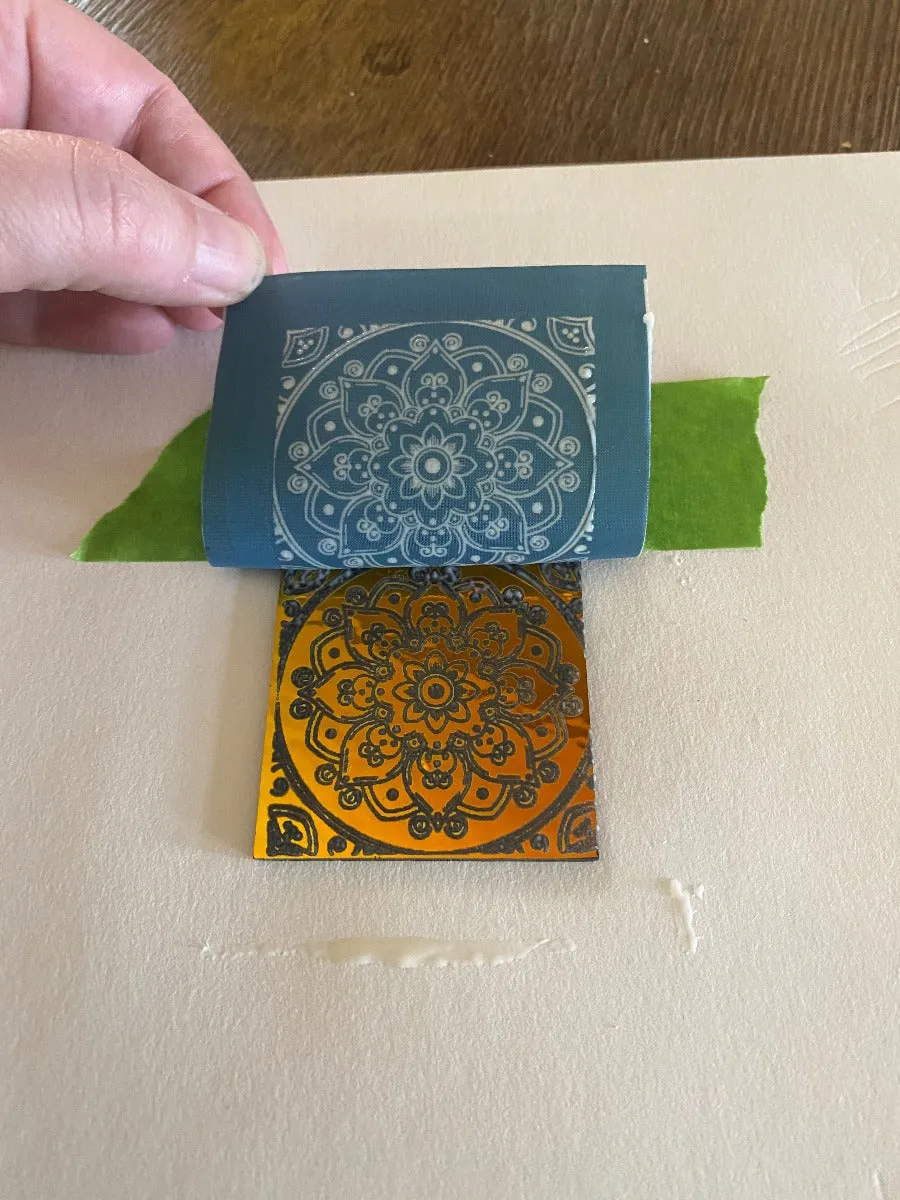 Reptilian Skin Pack Simple-Etch Screens for Dichroic Glass Etching