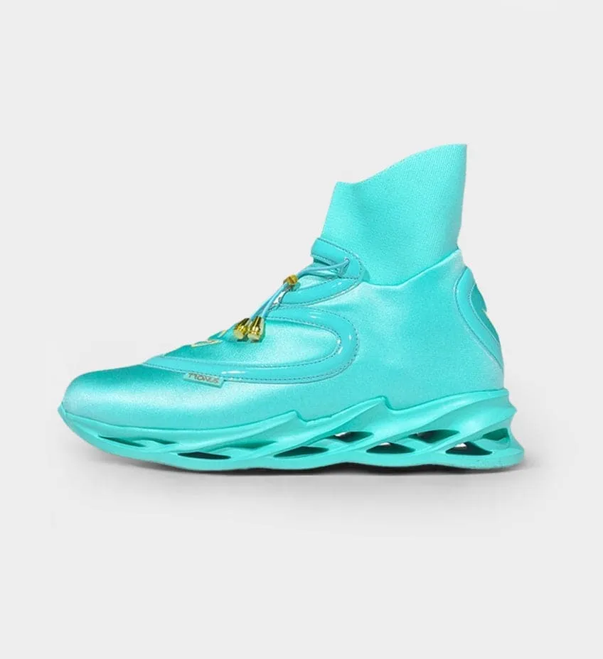 RETIRED COLLECTIBLE WOMENS LUXE CUSHIONED HIGH TOPS AQUA