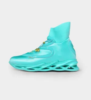 RETIRED COLLECTIBLE WOMENS LUXE CUSHIONED HIGH TOPS AQUA