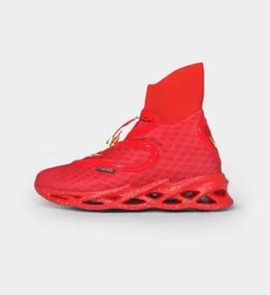 RETIRED COLLECTIBLE YOUTH LUXE CUSHIONED HIGH TOPS ALL RED
