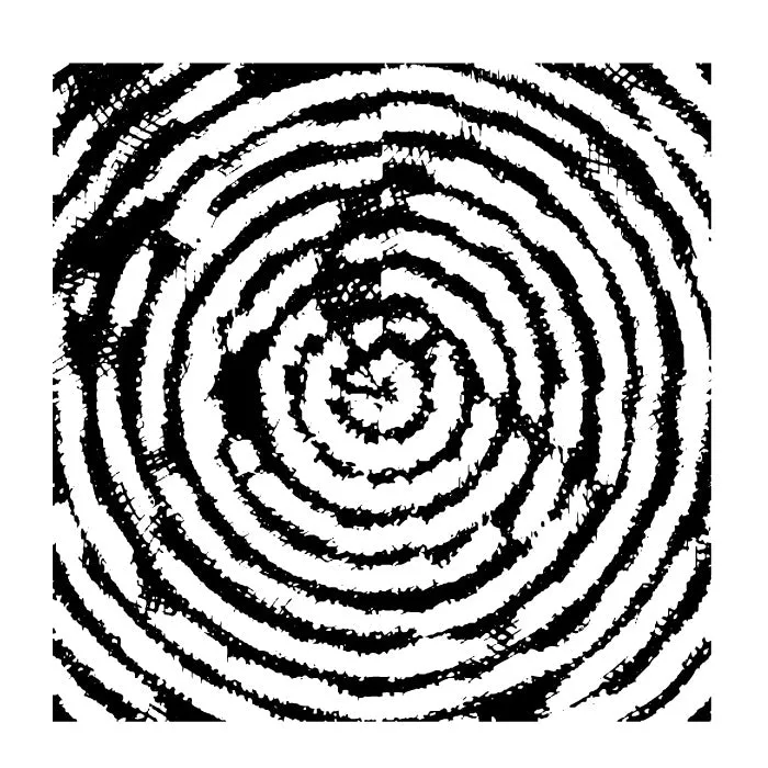 Reusable Spiral Madness 2-Pack Simple-Etch Screens for Dichroic Glass Etching