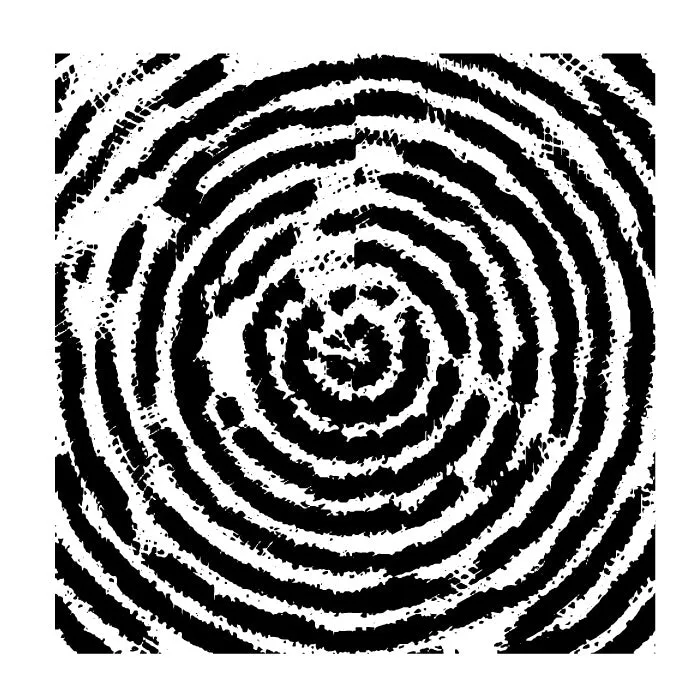 Reusable Spiral Madness 2-Pack Simple-Etch Screens for Dichroic Glass Etching