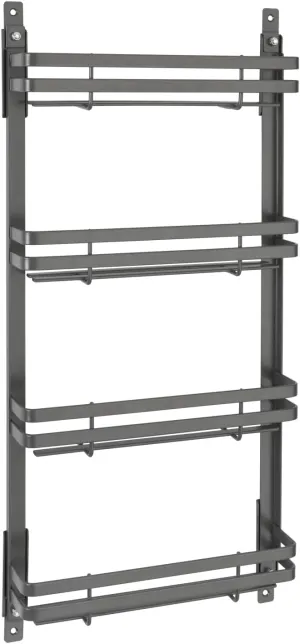 Rev-A-Shelf Steel Wall/Door Mount Spice Rack Organizer