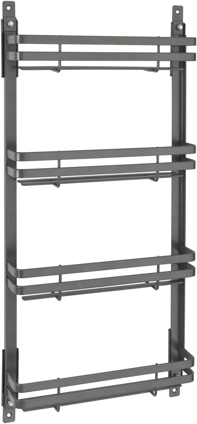 Rev-A-Shelf Steel Wall/Door Mount Spice Rack Organizer
