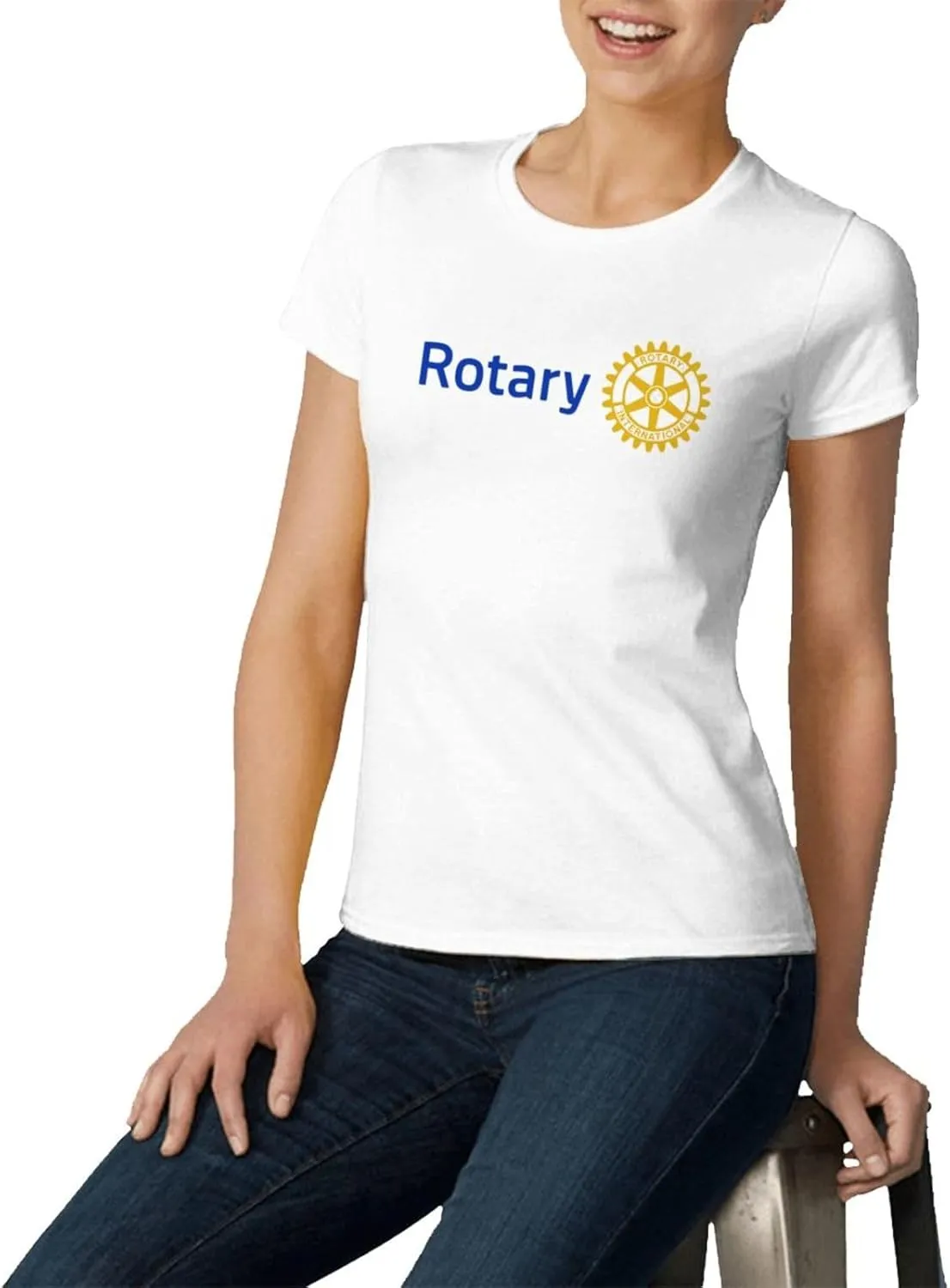 Rotary-International Women's Short-Sleeved Cotton Short-Sleeved T-Shirt