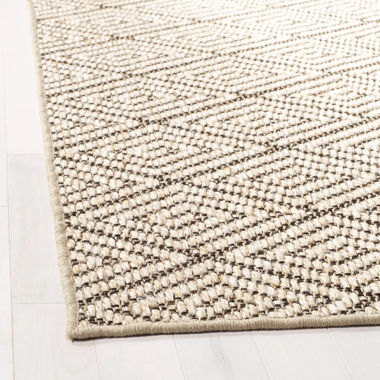 SAFAVIEH Palm Beach Collection Area Rug - 8' x 10', Beige & Brown, Sisal Design, Non-Shedding & Easy Care, Ideal for High Traffic Areas in Living Room, Bedroom (PAB360B)