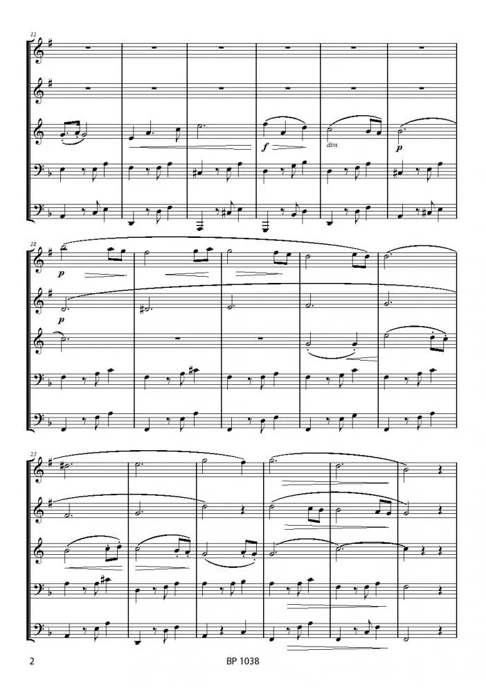 Saint-Saëns - Romance for Solo Horn - Brass Quintet