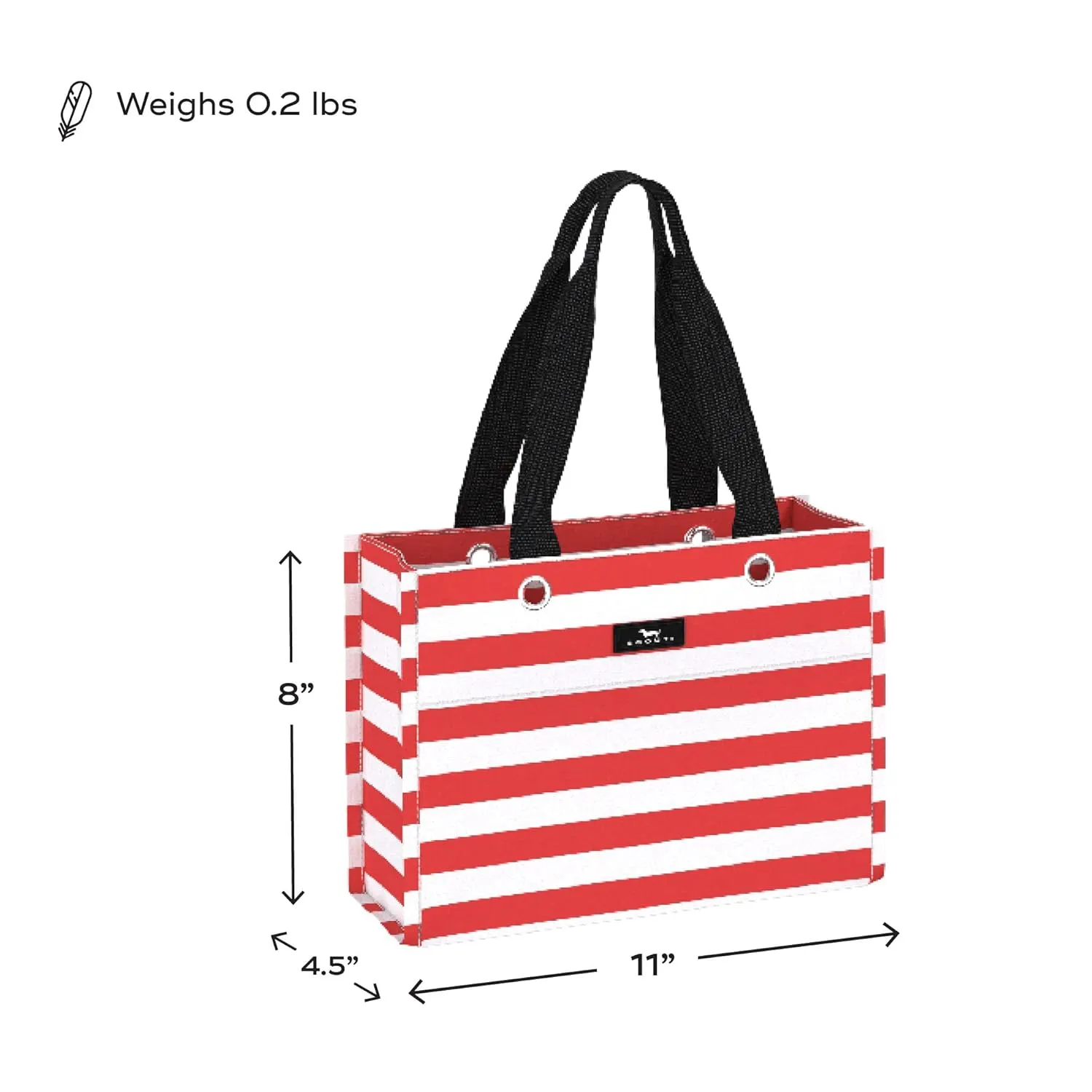 SCOUT Tiny Package Gift Bag, Small Reusable Gift Bag Measuring 11" x 8" x 4"