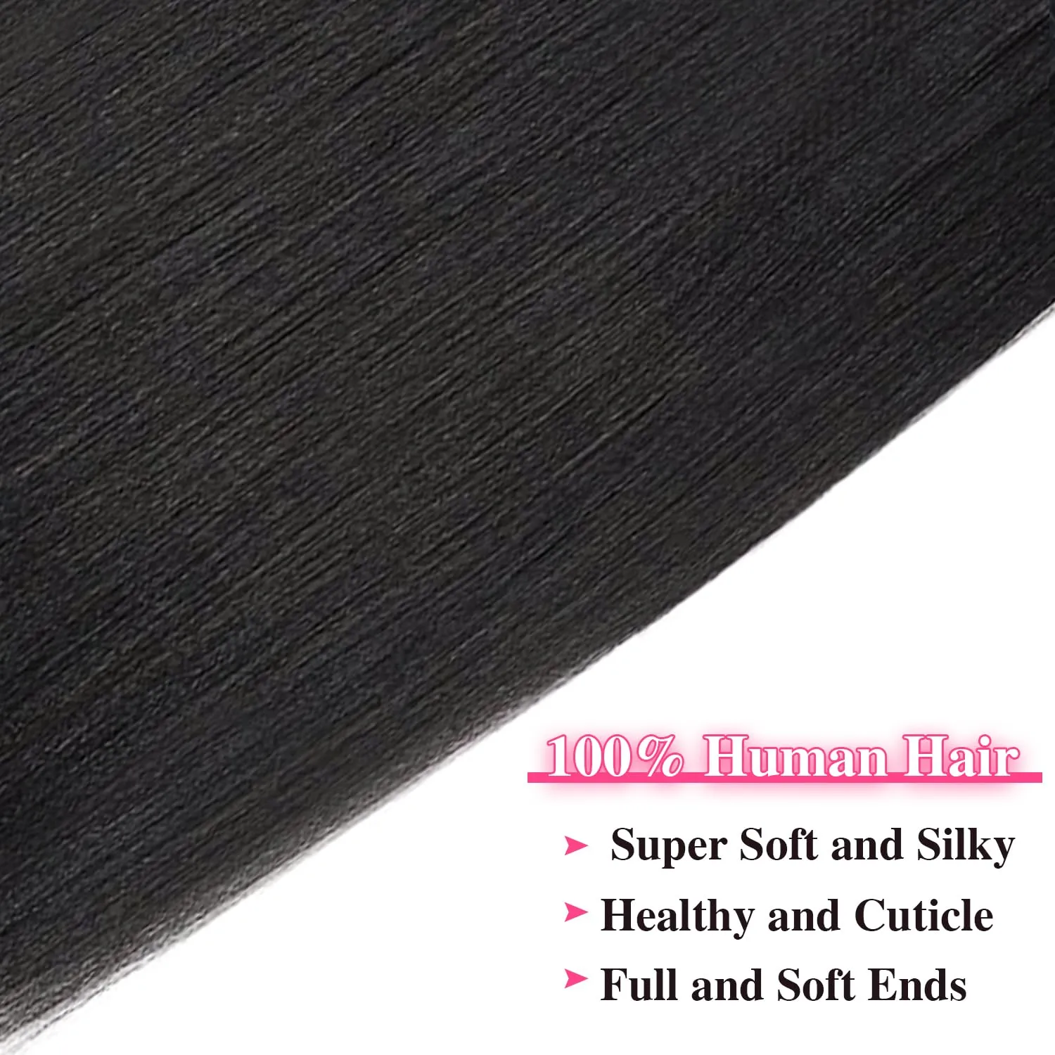 Seamless PU Yaki Straight Clip in Hair Extensions Real Human Hair For Women Invisible Yaki Straight Clip ins (12inch,#1B)