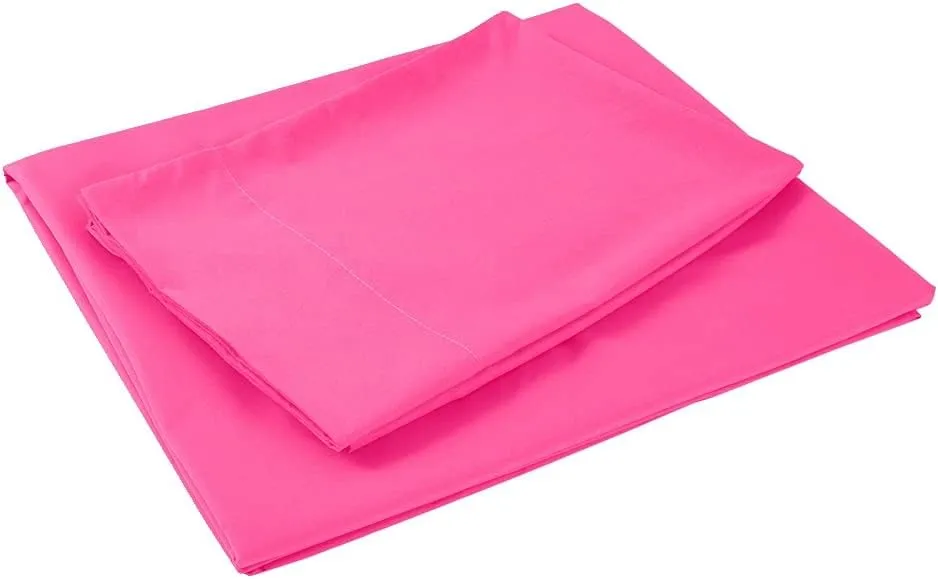 Sfoothome Full Sheets Set - Hotel Luxury 4-Piece Bed Set, Extra Deep Pocket, 1800 Series Bedding Set, Wrinkle & Fade Resistant, Sheet & Pillow Case Set (Full, Hot Pink)