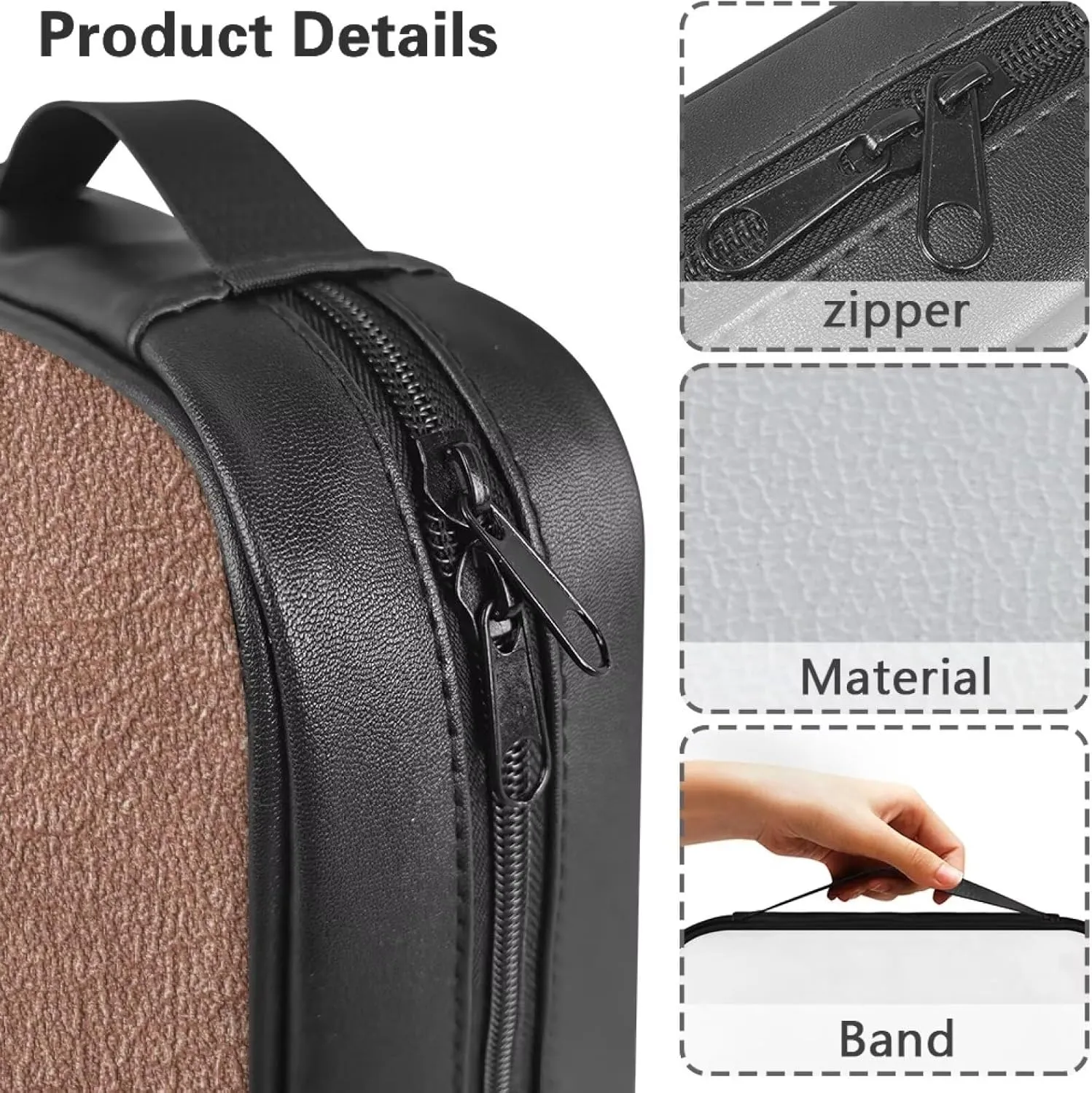 Simple Bible Bag for Women and Men Stylish Pattern Bible Cover with Zipper Pocket Bible Protective Case Church Bag