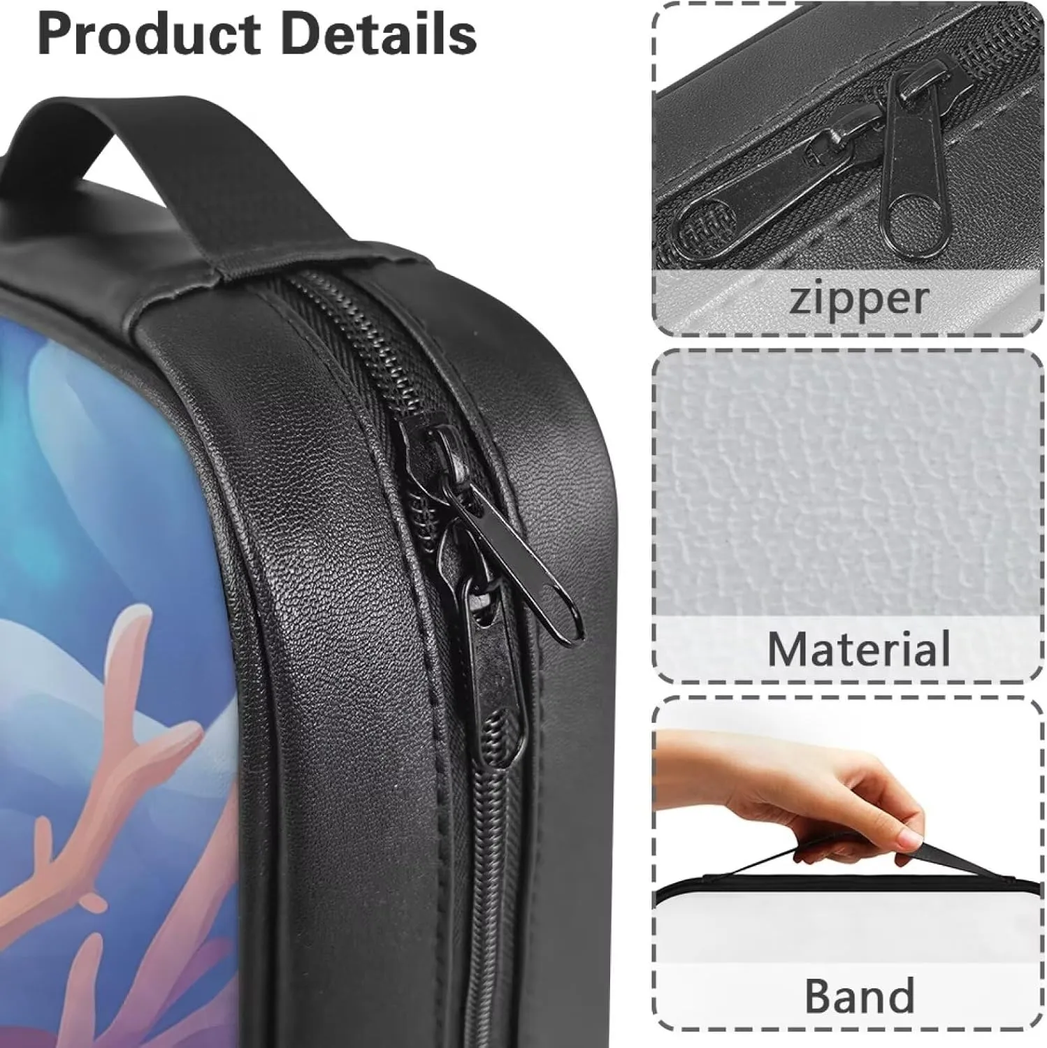 Simple Bible Bag for Women and Men Stylish Pattern Bible Cover with Zipper Pocket Bible Protective Case Church Bag