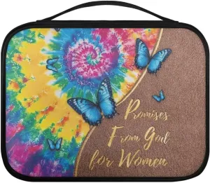 Simple Bible Bag for Women and Men Stylish Pattern Bible Cover with Zipper Pocket Bible Protective Case Church Bag