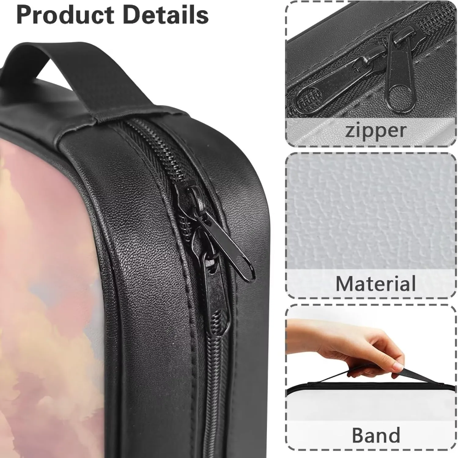 Simple Bible Bag for Women and Men Stylish Pattern Bible Cover with Zipper Pocket Bible Protective Case Church Bag