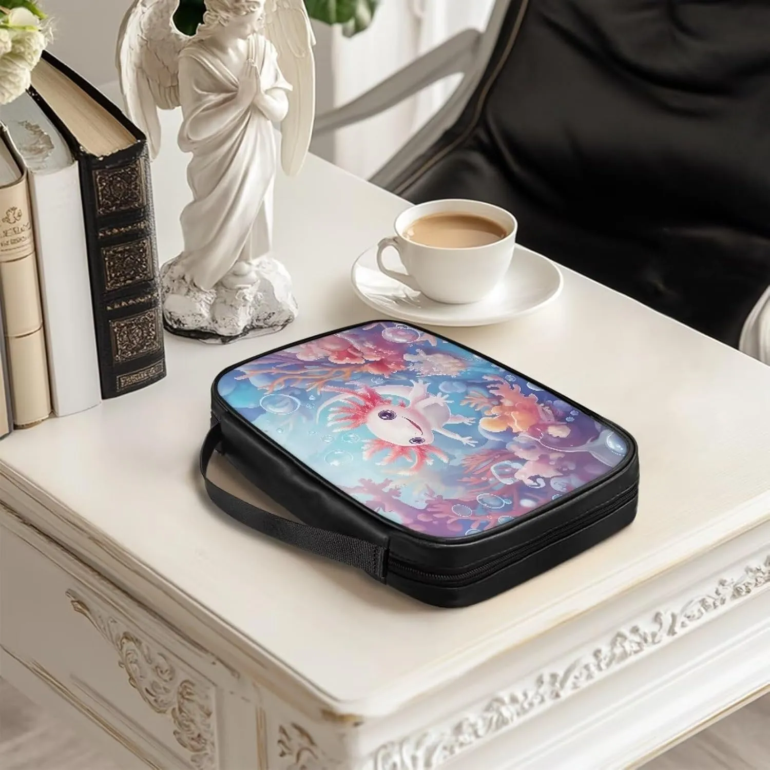 Simple Bible Bag for Women and Men Stylish Pattern Bible Cover with Zipper Pocket Bible Protective Case Church Bag