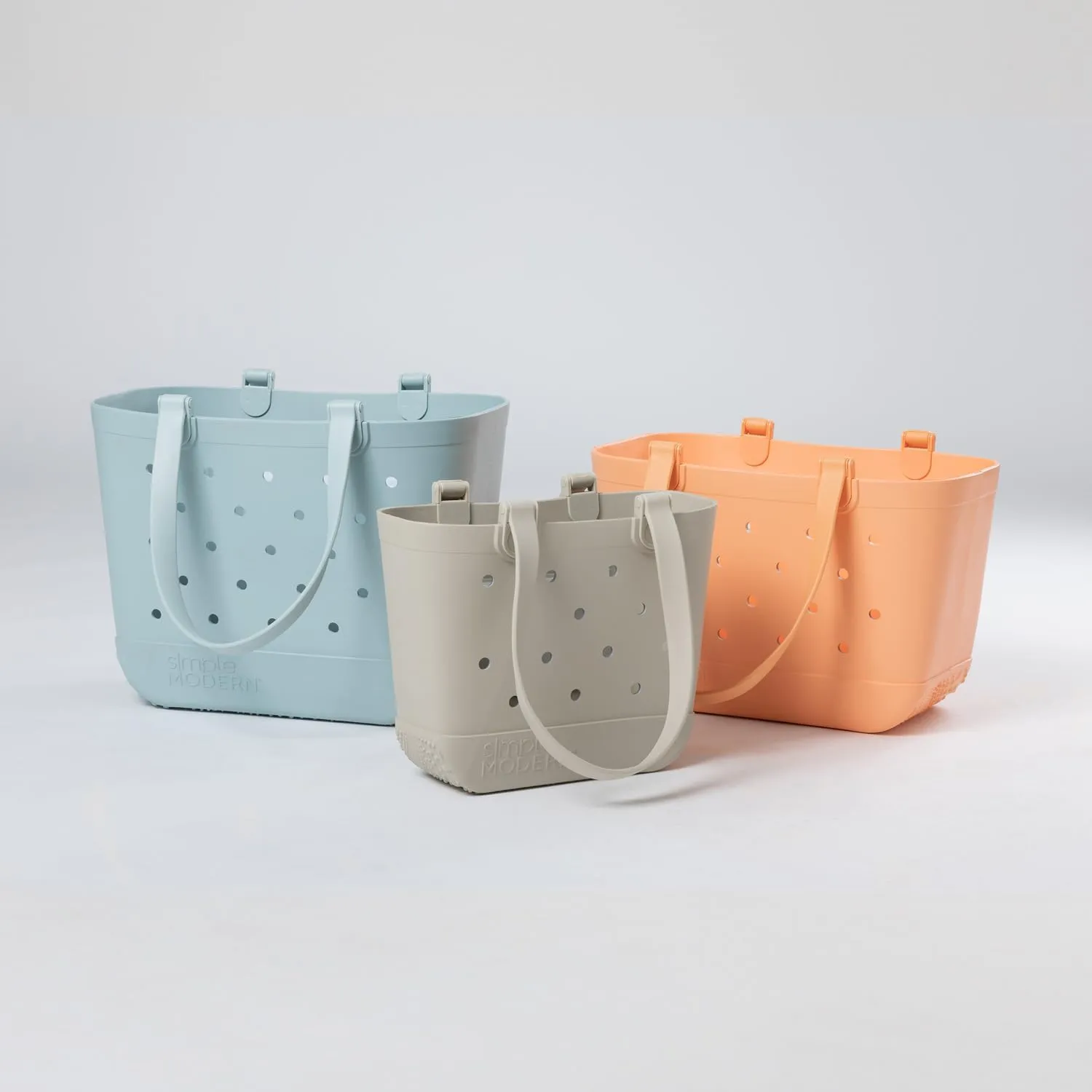 Simple Modern Large Beach Bag | Waterproof Getaway Rubber Tote with Zipper Pocket for Travel, Pool, Boat, Groceries, Sports | Buttercup