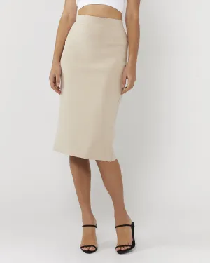 SIMPLE PLEASURES SKIRT - SAND