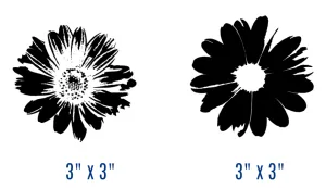 Simple Screen 2.0™ Daisy Silhouettes Design #2