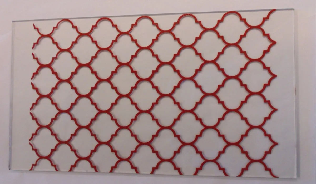 Simple Screen™  Pre-burned Moroccan Pattern Design for  Screen Printing & Powder Printing
