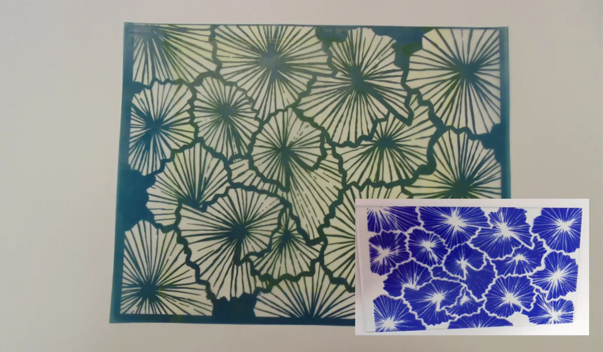 Simple Screen™  Pre-burned Sea Fans Pattern Design for  Screen Printing & Powder Printing