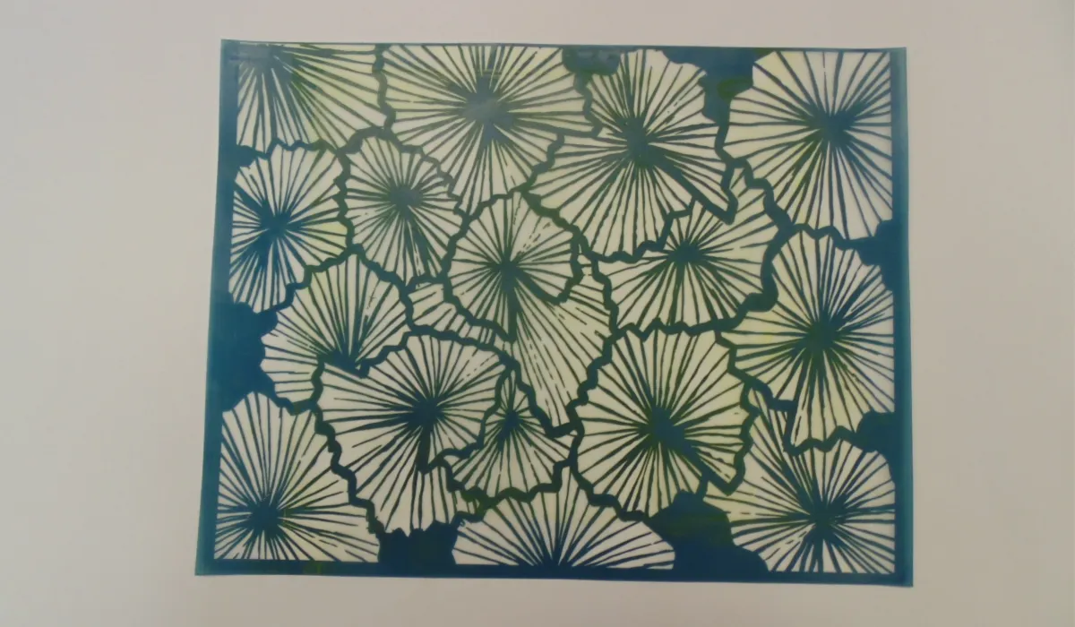Simple Screen™  Pre-burned Sea Fans Pattern Design for  Screen Printing & Powder Printing