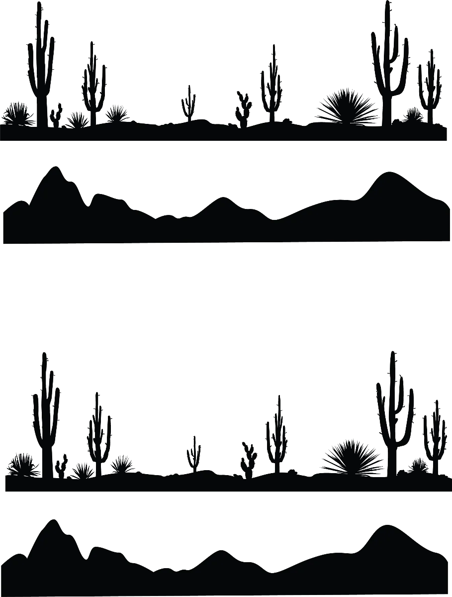 Simple Screens 2.0 - Desert Land Ready-to-Use Screen Printing Stencils