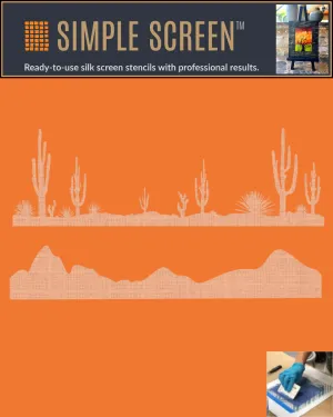 Simple Screens 2.0 - Desert Land Ready-to-Use Screen Printing Stencils