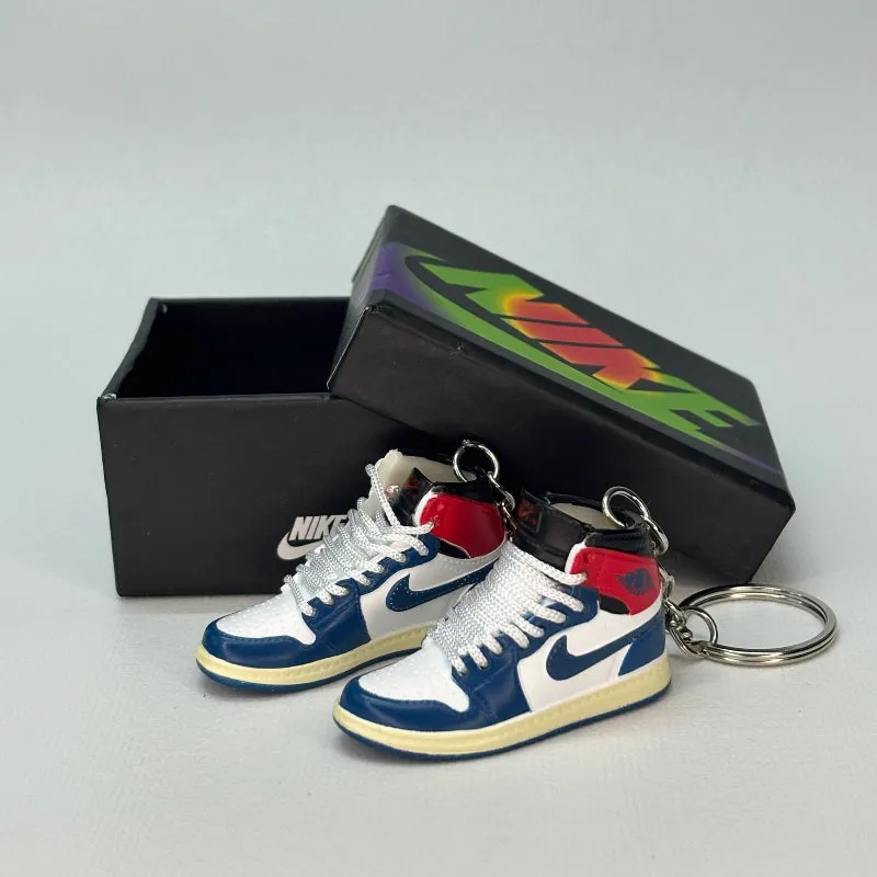 Single Sneaker Keychain - AJ1 Union Blue High (No Box)