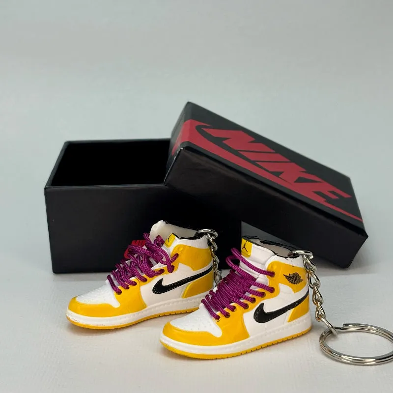 Single Sneaker Keychain - AJ1 Yellow Ochre High (No Box)