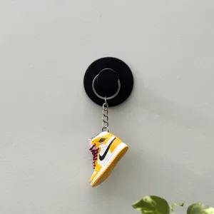 Single Sneaker Keychain - AJ1 Yellow Ochre High (No Box)