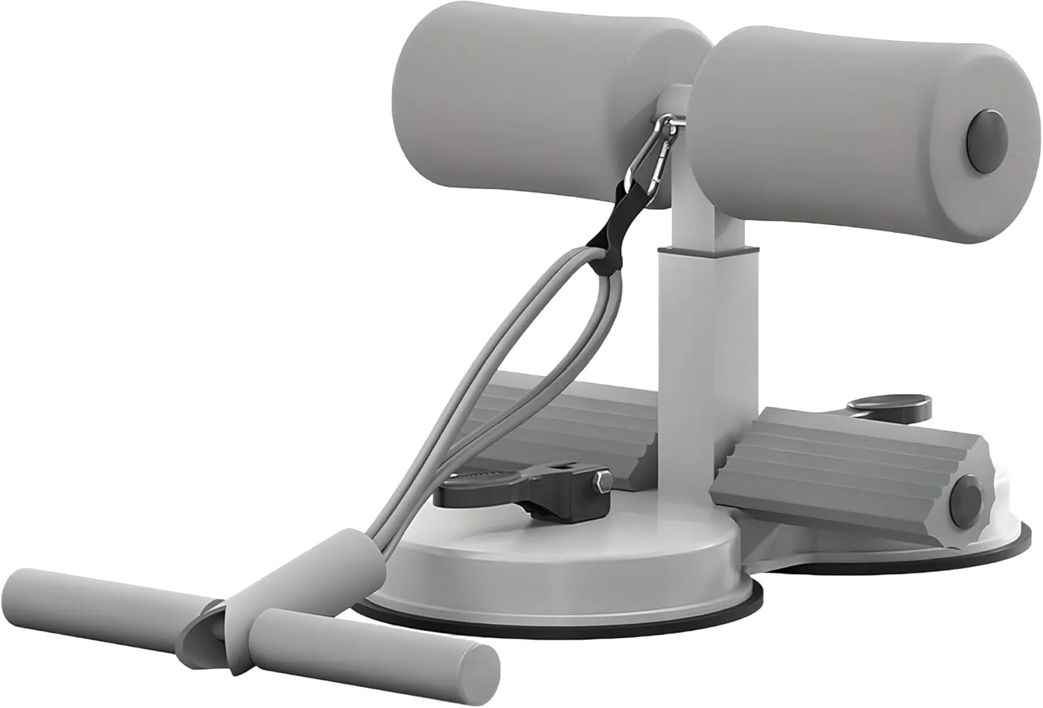 Sit Up Bar,Portable Adjustable Sit Up Floor Holder with 2 Strong Suction Cups and 1 Resistance Band,Situp Bar Assistance Device for Ab Workouts,Sit-Ups & Core Exercises,Home Office Gym