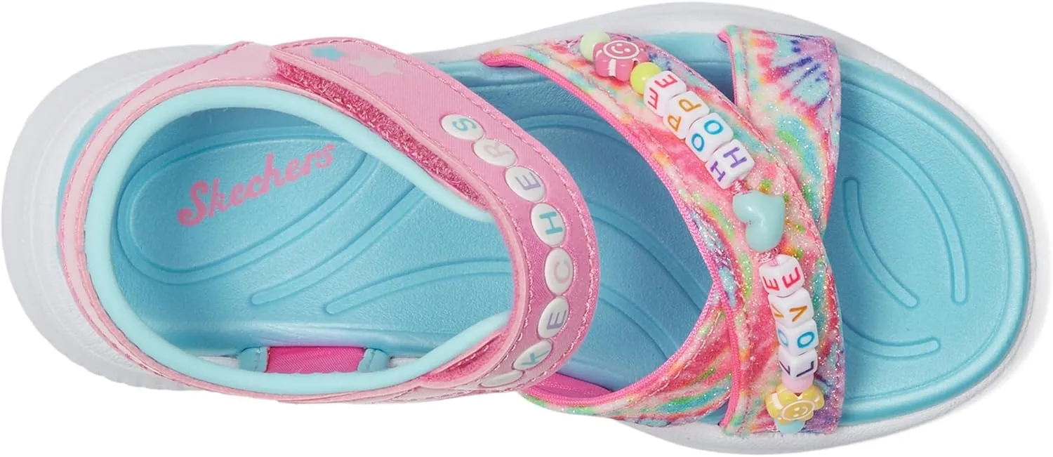 Skechers Girl's Jumpsters Sandal-tie Dye BFFs