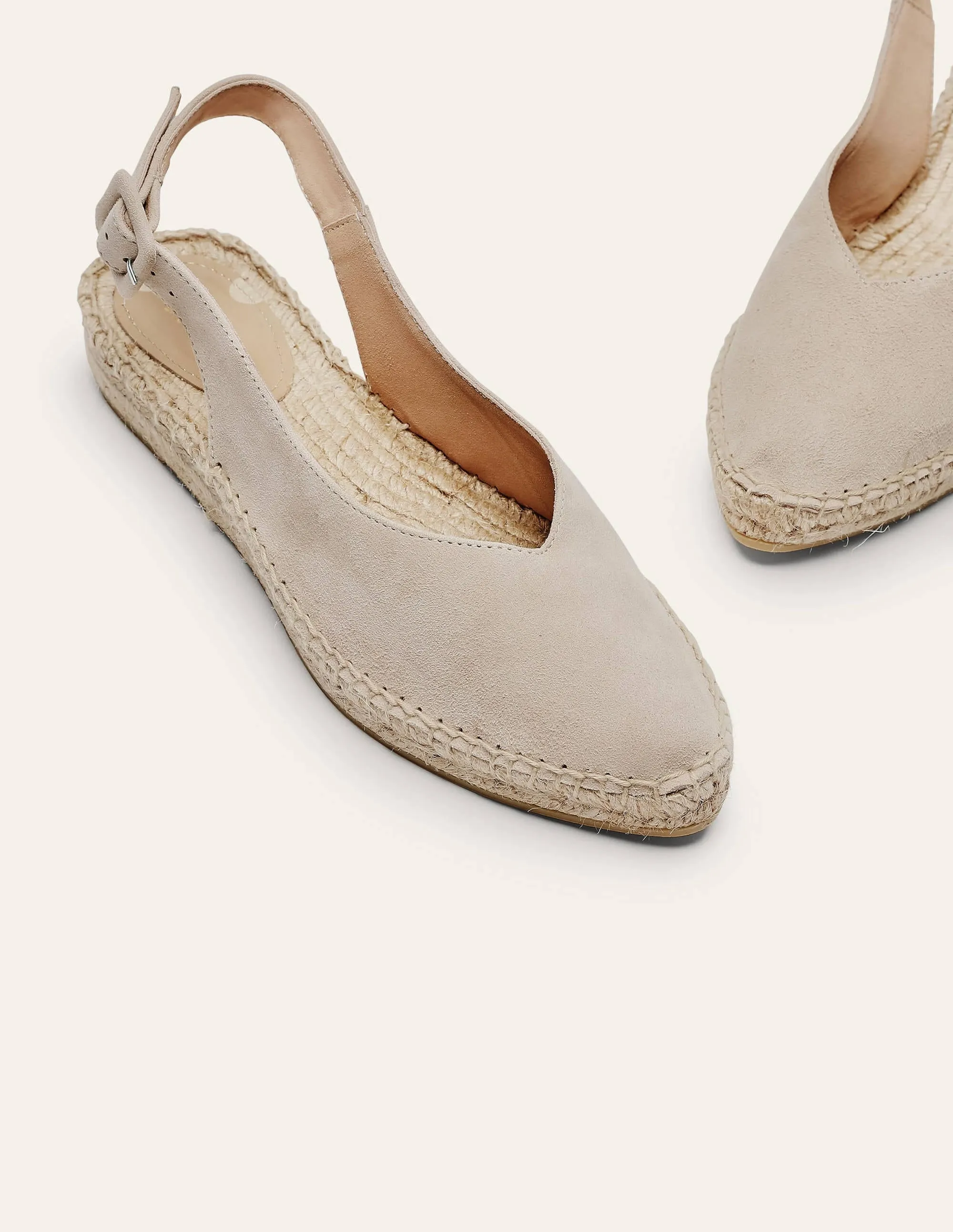 Slingback Espadrille Sandals-Oatmeal